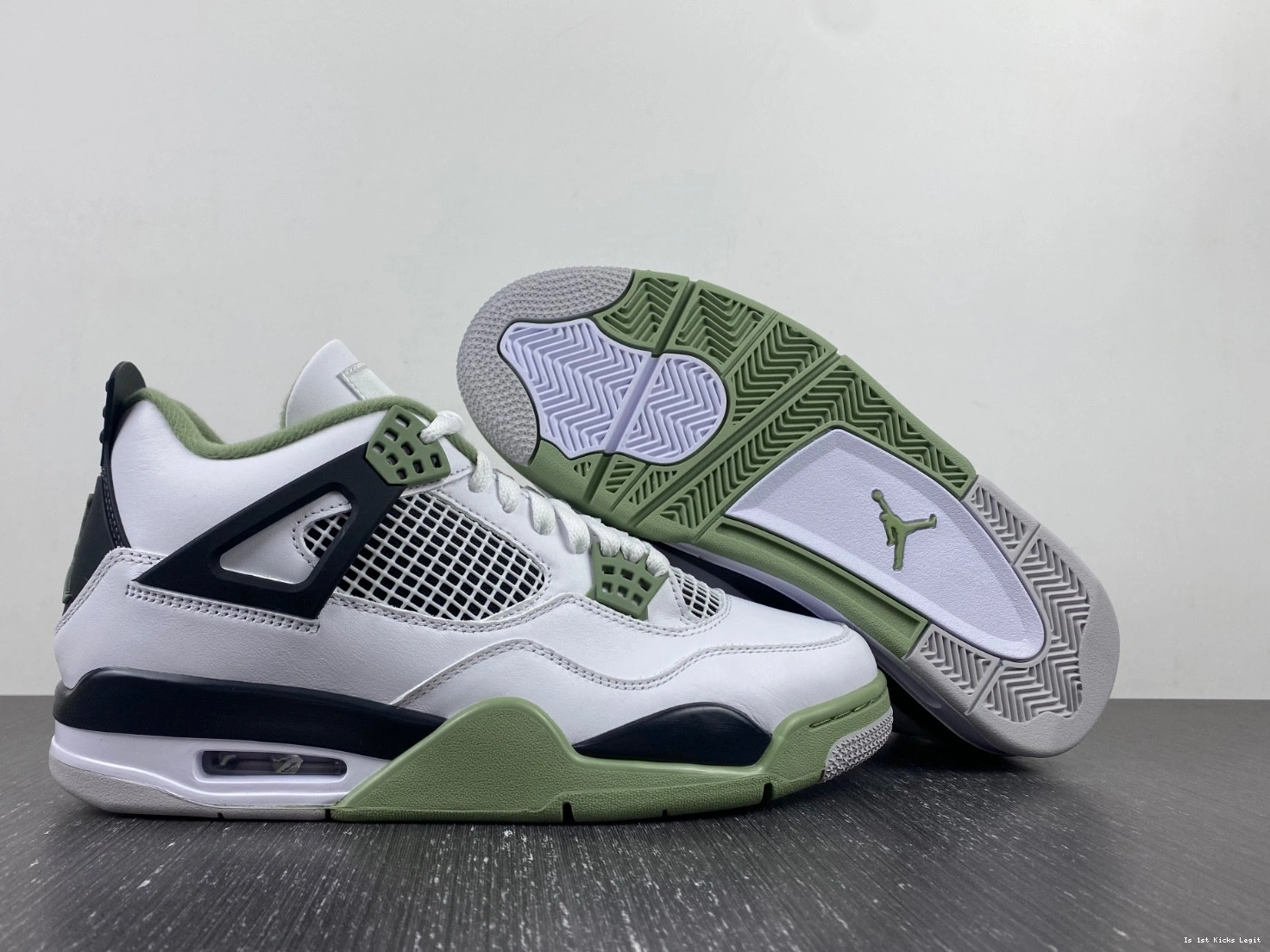 Green Jordan Air Seafoam WMNS Oil 4 AQ9129-103 1223